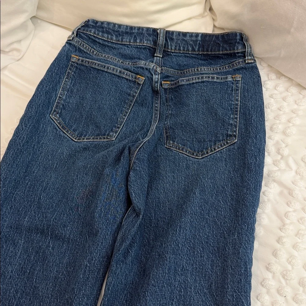 Abercrombie & Fitch High Rise 90s Relaxed Jeans Curve Love Dark Wash Size 26 Reg - Picture 5 of 8